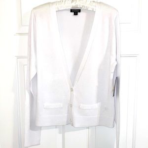 White Cardigan - Size Medium (8-10)